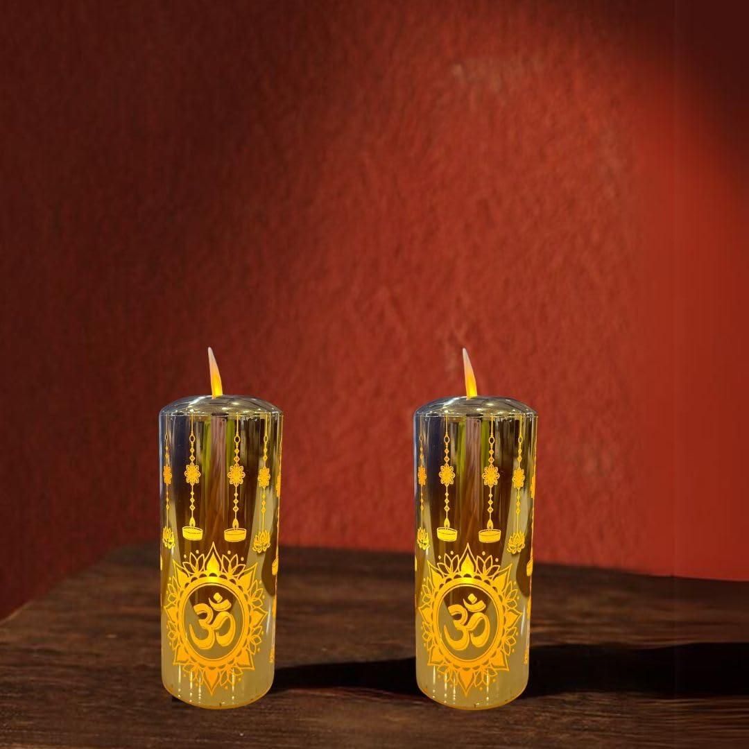 🪔✨ Real Flame LED Diyas – Festive Glow!
