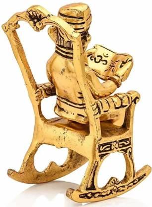 ✨ Golden Ganesha on a Rocking Chair ✨