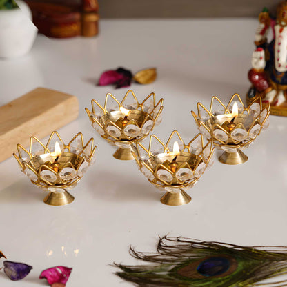 ✨ Glowing Lotus Tea Light 🪷