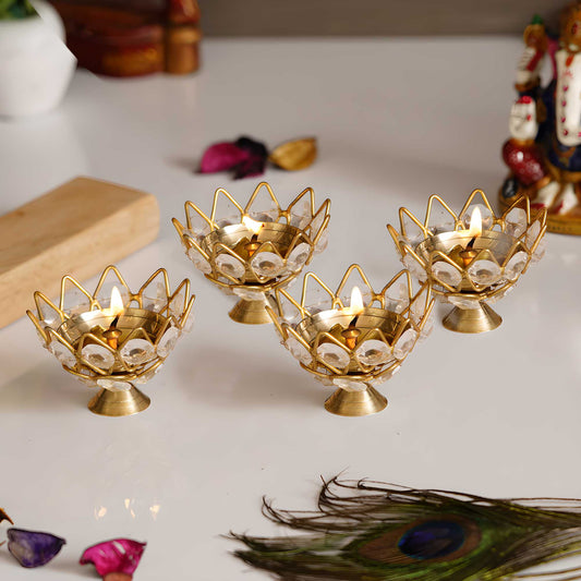 ✨ Glowing Lotus Tea Light 🪷
