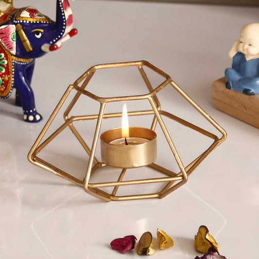 ✨ Handcrafted Metal Tea Light Holder✨