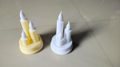 🕯️✨ Flickering LED Candle Trio – Safe & Elegant
