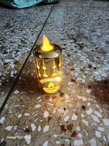 🪔✨ Real Flame LED Diyas – Festive Glow!