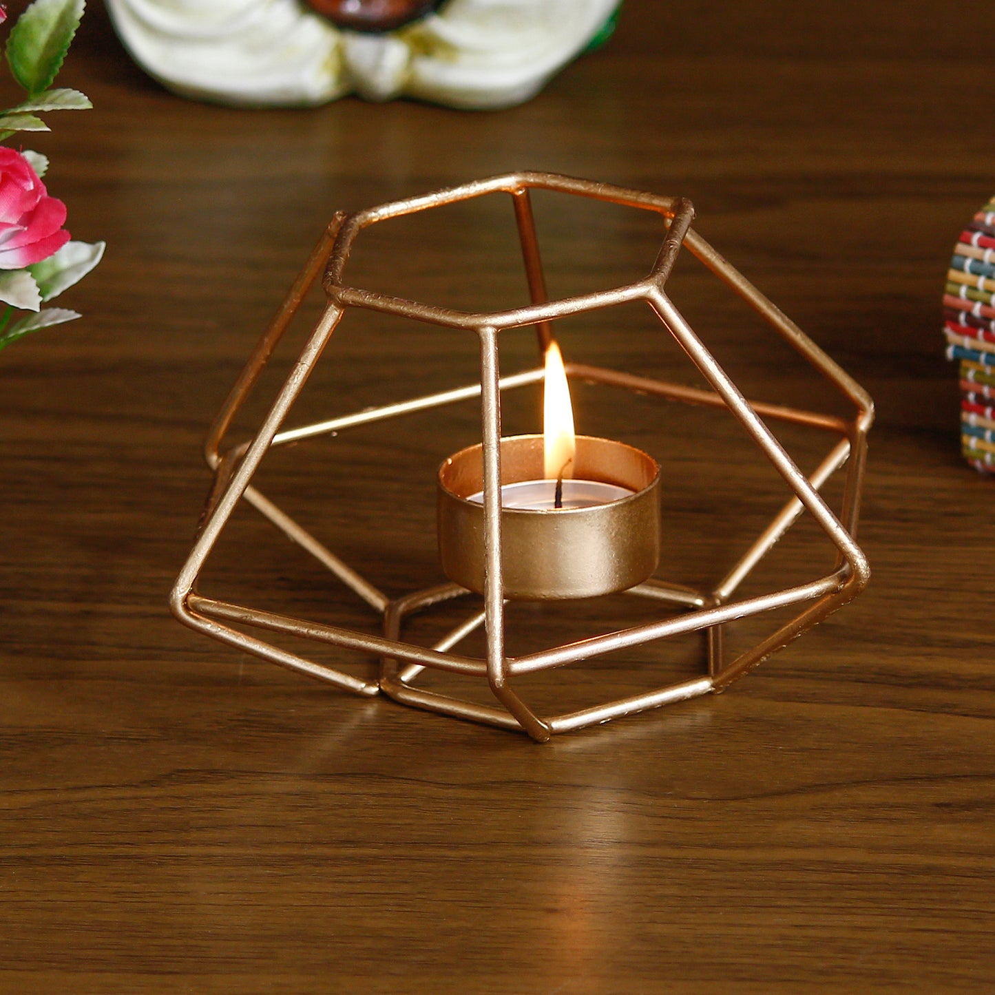 ✨ Handcrafted Metal Tea Light Holder✨