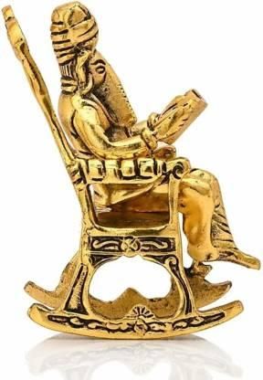 ✨ Golden Ganesha on a Rocking Chair ✨