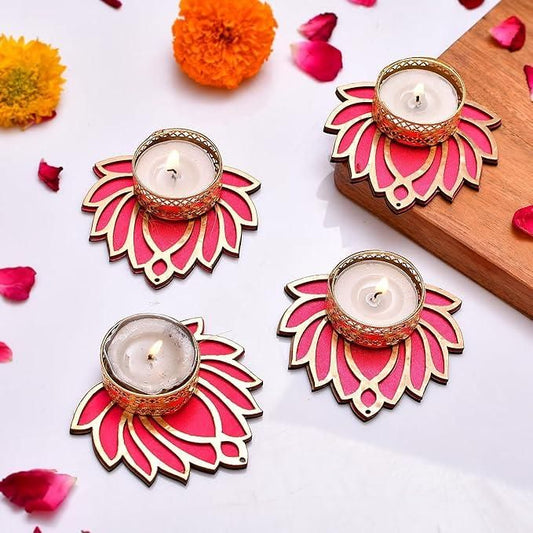 ✨ Handcrafted Lotus Tea Light Holders ✨