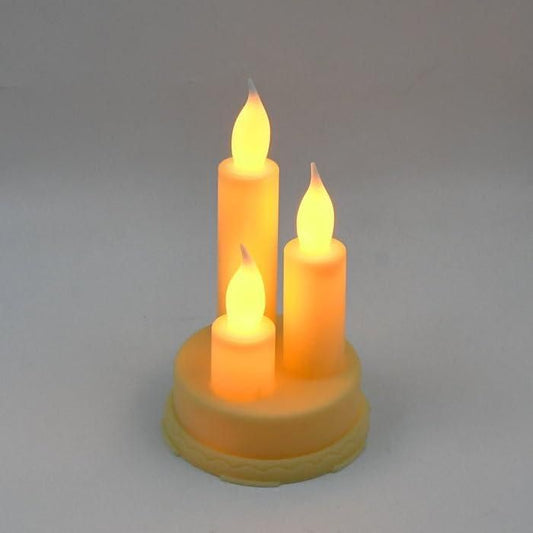 🕯️✨ Flickering LED Candle Trio – Safe & Elegant