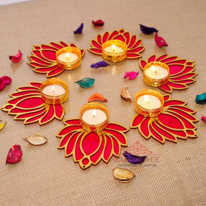 ✨ Handcrafted Lotus Tea Light Holders ✨