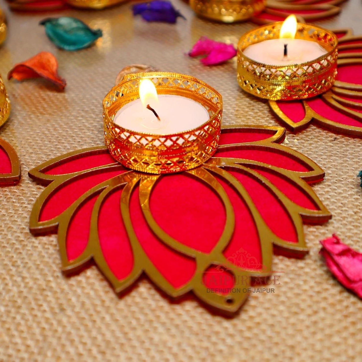 ✨ Handcrafted Lotus Tea Light Holders ✨