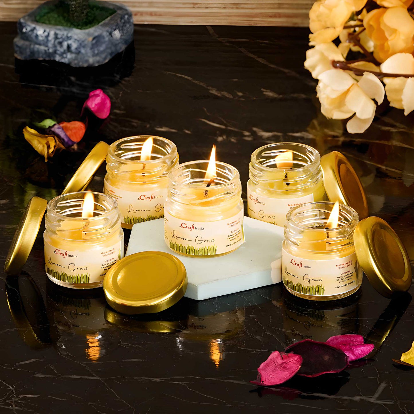 🍋 Lemongrass Scented Candles