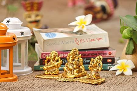 ✨ Divine Lakshmi Ganesh Saraswati Idol Set ✨