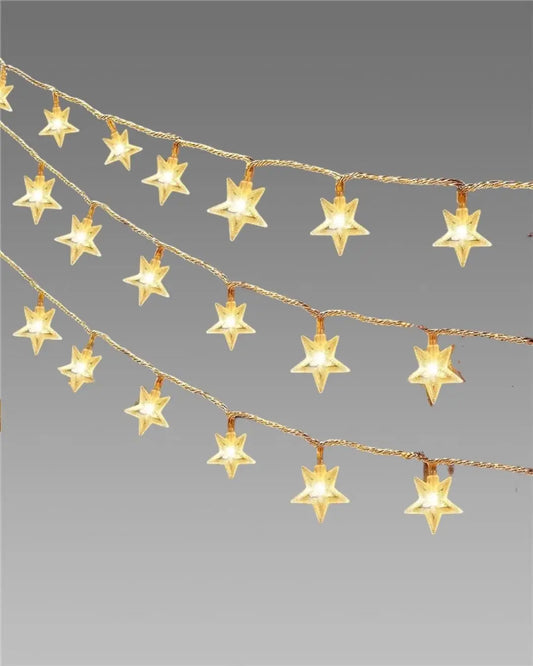 🌟 Warm White Star Fairy Lights ✨ Perfect Glow!
