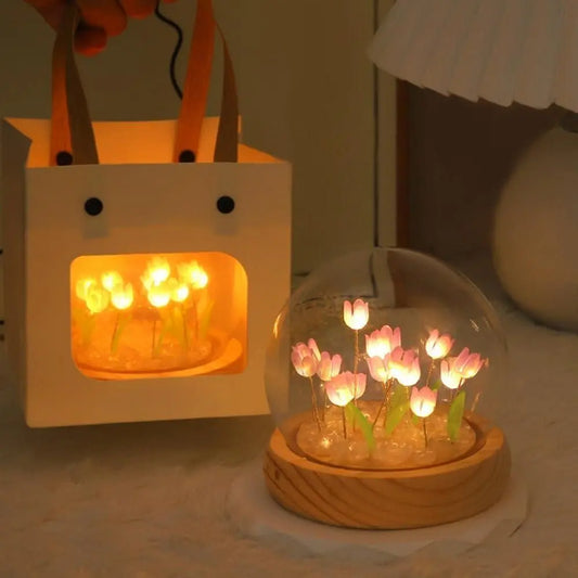 💡 DIY Tulip Lamp Kit – Handmade Glow for Your Home!