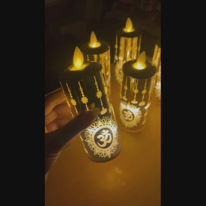 🪔✨ Real Flame LED Diyas – Festive Glow!